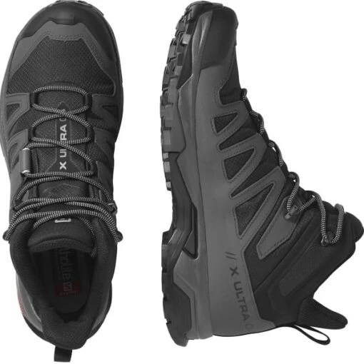 SALOMON X ULTRA 4 MID GORE-TEX BLACK/MAGNET/PEARL BLUE 23 -Uitrusting Voor Buiten 9 101418 x ultra 4 mid gtx black pantone l41383400 05