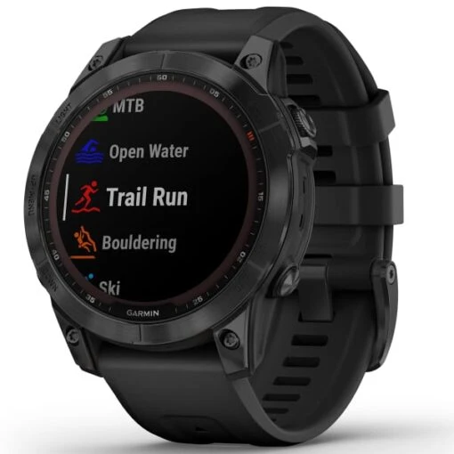 GARMIN FENIX 7 SAPPHIRE SOLAR BLACK W/BLACK BAND 22 -Uitrusting Voor Buiten 9 101778 fenix 7 sapphire solar black w black band 010 02540 35 01