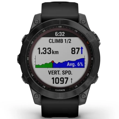 GARMIN FENIX 7 SAPPHIRE SOLAR BLACK W/BLACK BAND 22 -Uitrusting Voor Buiten 9 101778 fenix 7 sapphire solar black w black band 010 02540 35 02