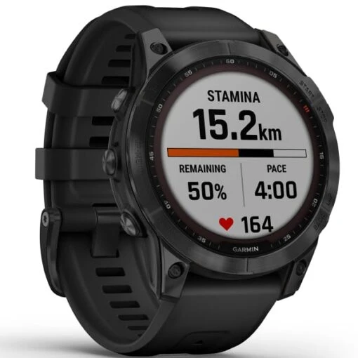 GARMIN FENIX 7 SAPPHIRE SOLAR BLACK W/BLACK BAND 22 -Uitrusting Voor Buiten 9 101778 fenix 7 sapphire solar black w black band 010 02540 35 04