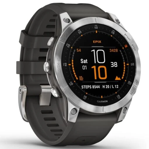 GARMIN EPIX GEN 2 SILVER W/GREY BAND 22 -Uitrusting Voor Buiten 9 101783 epix silver w grey band 010 02582 01 06