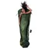 COCOON MUMMY LINER SILK DARK OLIVE GREEN 23 -Uitrusting Voor Buiten 9 104418 mummy liner silk dark olive green cosm70 01