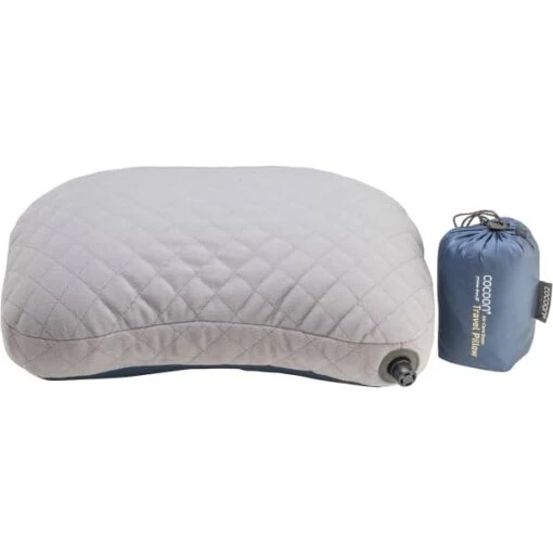 COCOON TRAVEL PILLOW AIR CORE DOWN DARK INDIGO/GREY 23 -Uitrusting Voor Buiten 9 104438 down travel pillow dark indigo grey coacp3 d4q 01