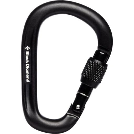 BLACK DIAMOND PEARLOCK SCREWGATE CARABINER BLACK 23 -Uitrusting Voor Buiten 9 105202 pearlock screwgate carabiner black bd381134 0002 01