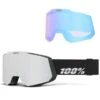 100PERCENT SNOWCRAFT HIPER GOGGLE BLACK/SILVER MIRROR SILVER LENS 24 -Uitrusting Voor Buiten 9 114028 snowcraft hiper goggle black silver mirror silver lens cp51001 00001 01