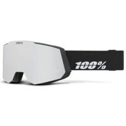 100PERCENT SNOWCRAFT HIPER GOGGLE BLACK/SILVER MIRROR SILVER LENS 24 -Uitrusting Voor Buiten 9 114028 snowcraft hiper goggle black silver mirror silver lens cp51001 00001 02