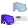 100PERCENT SNOWCRAFT XL HIPER GOGGLE WHITE/BLUE MIRROR BLUE LENS 24 -Uitrusting Voor Buiten 9 114037 snowcraft xl hiper goggle white blue mirror blue lens cp51002 00003 01