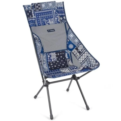 HELINOX SUNSET CHAIR BLUE BANDANNA QUILT/BLACK 23 -Uitrusting Voor Buiten 9 127747 sunset chair blue bandanna quilt black he11189 01