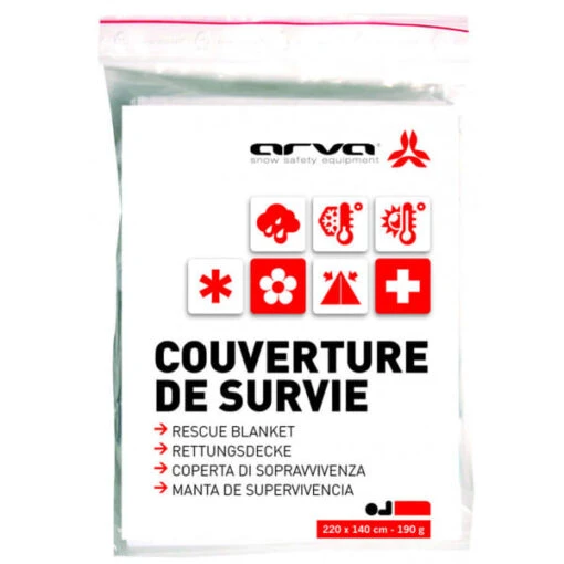 ARVA COUVERTURE SURVIE ARGENT 190GR 23 -Uitrusting Voor Buiten 9 29315 couverture survie argent 190gr prcou190 01