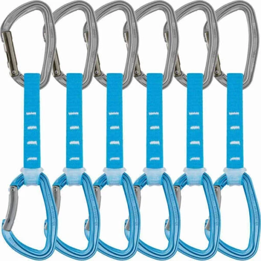 PETZL PACK 6 DEGAINES DJINN AXESS 12 CM BLEU 23 -Uitrusting Voor Buiten 9 53261 pack 6 degaines djinn axess 12 cm bleu m060da 12 01