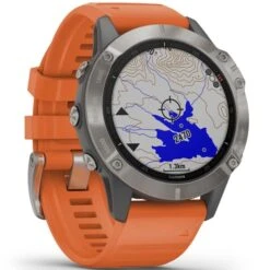 GARMIN FENIX 6 SAPPHIRE TITANE GRAY W/ORANGE BAND 21 -Uitrusting Voor Buiten 9 64859 fenix 6 sapphire gray w orange band 010 02158 14 04