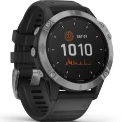 GARMIN FENIX 6 SOLAR SILVER W/BLACK BAND 21 -Uitrusting Voor Buiten 9 77617 010 02410 00 03