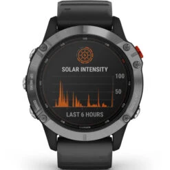 GARMIN FENIX 6 SOLAR SILVER W/BLACK BAND 21 -Uitrusting Voor Buiten 9 77617 010 02410 00 06