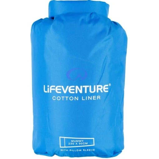 LIFEVENTURE COTTON SLEEPING BAG LINER MUMMY BLUE 23 -Uitrusting Voor Buiten 9 90007 lv65530 06